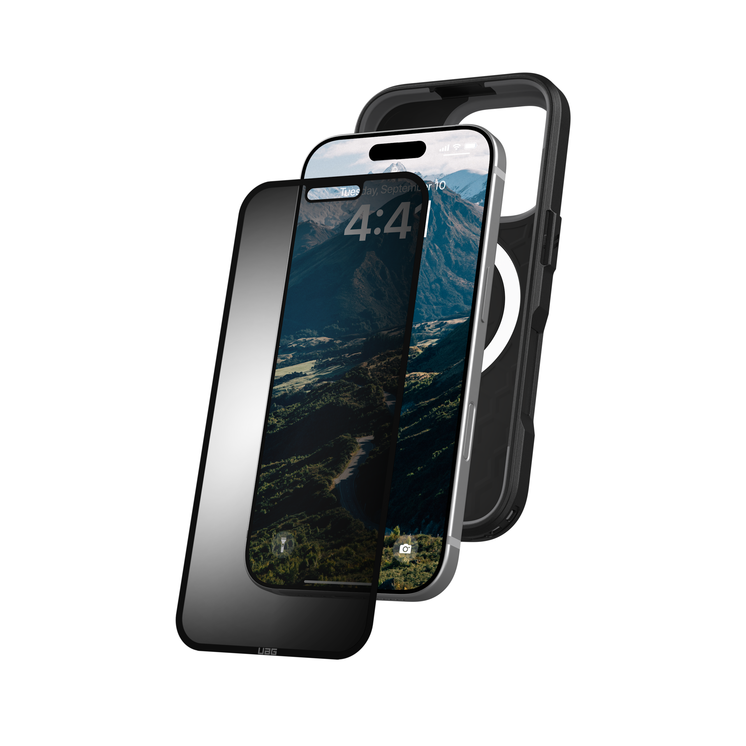 uag-standard-issue-blickschutzfolie-iphone-16-pro-2-wege image 6