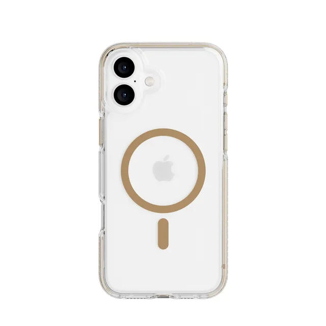 tech21-evocrystal-iphone-16-plus-h-lle-magsafe-gold-transparent image 1