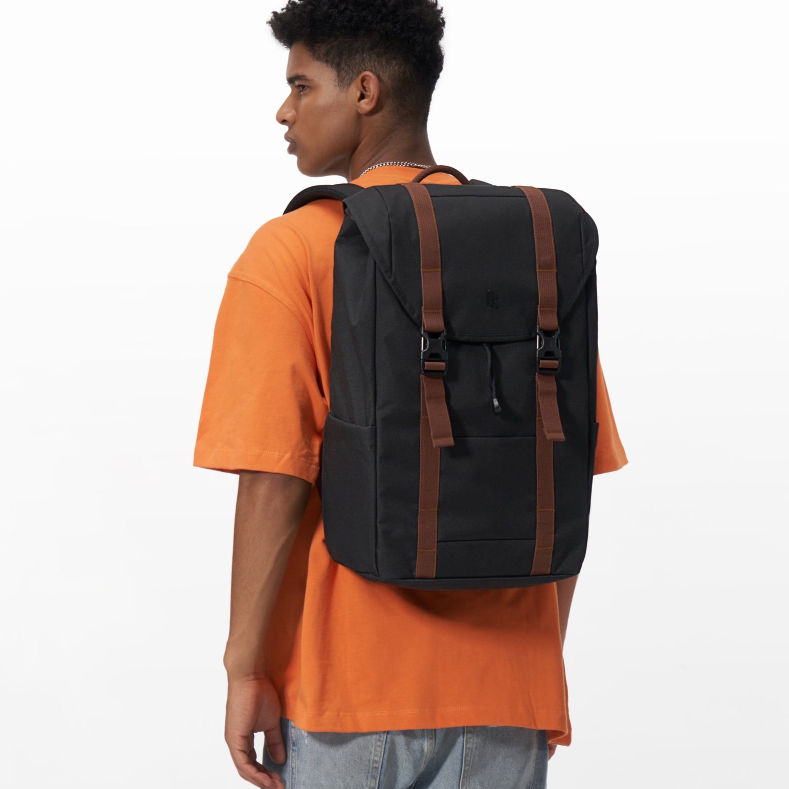 tomtoc-vintpack-ta1-laptop-rucksack-22l-schwarz-vintage image 3