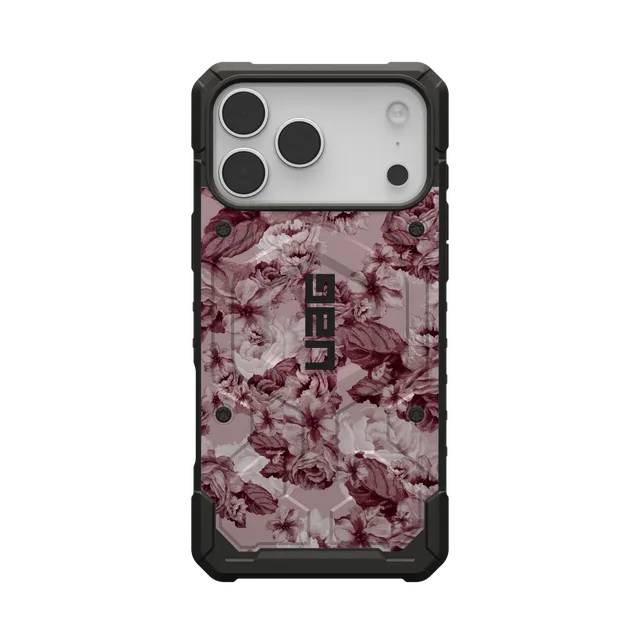 uag-pathfinder-iphone-17-pro-max-handyh-lle-floral-merlot-magsafe image 1