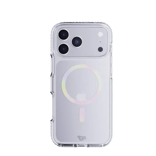 tech21-evocrystal-iphone-17-pro-max-h-lle-iridescent-magsafe-klar image 1