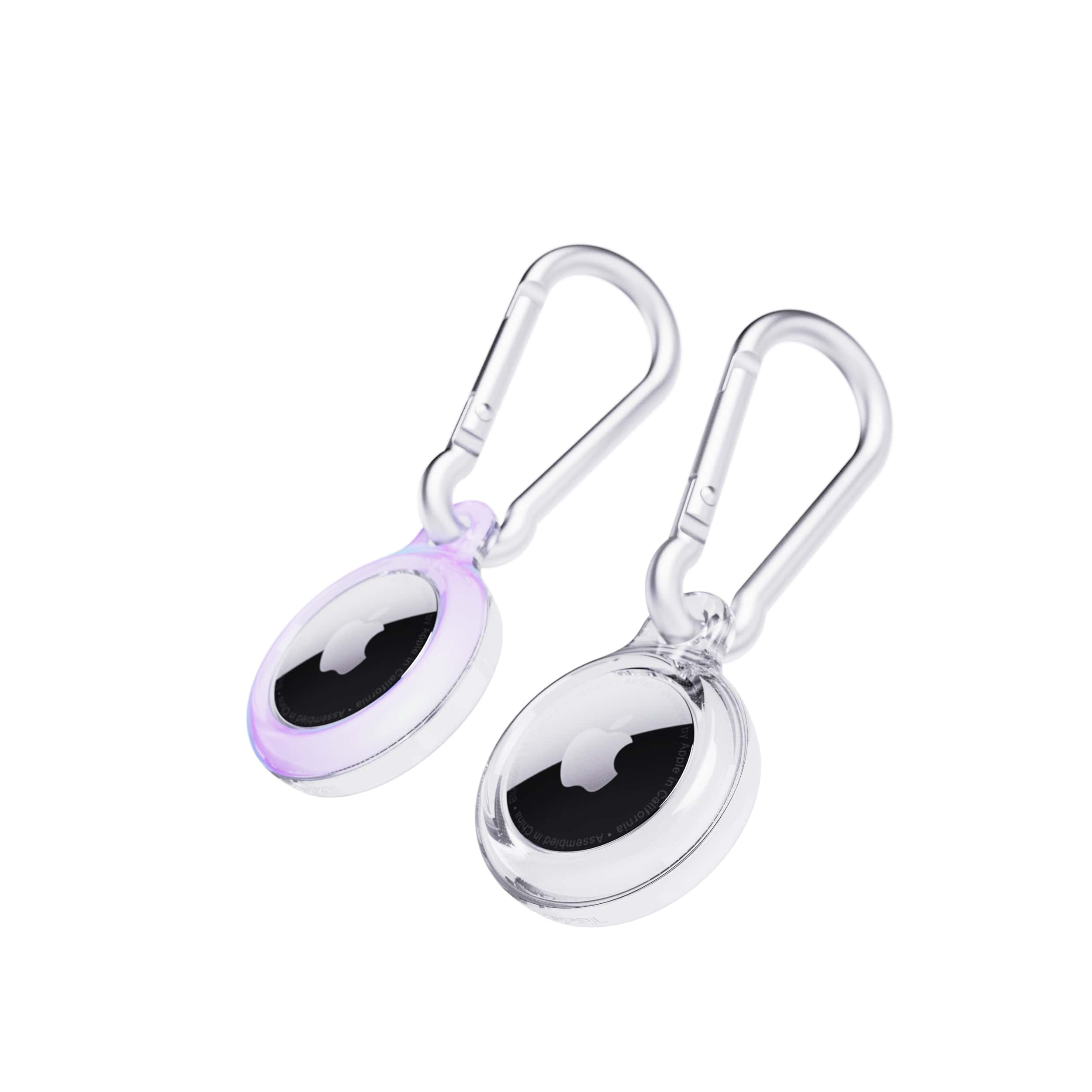 tech21-evopop-airtag-h-lle-2er-holographic-purple-clear-karabiner image 3