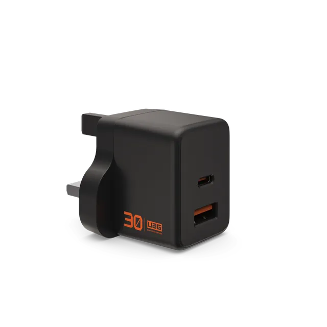 uag-srge-30w-wandladeger-t-2-port-usb-c-usb-a-gan-uk-stecker image 1