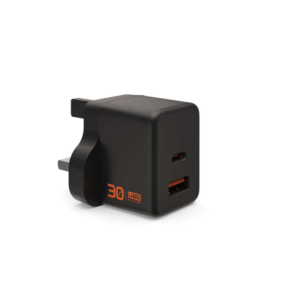 uag-srge-30w-wandladeger-t-2-port-usb-c-usb-a-gan-uk-stecker image 1