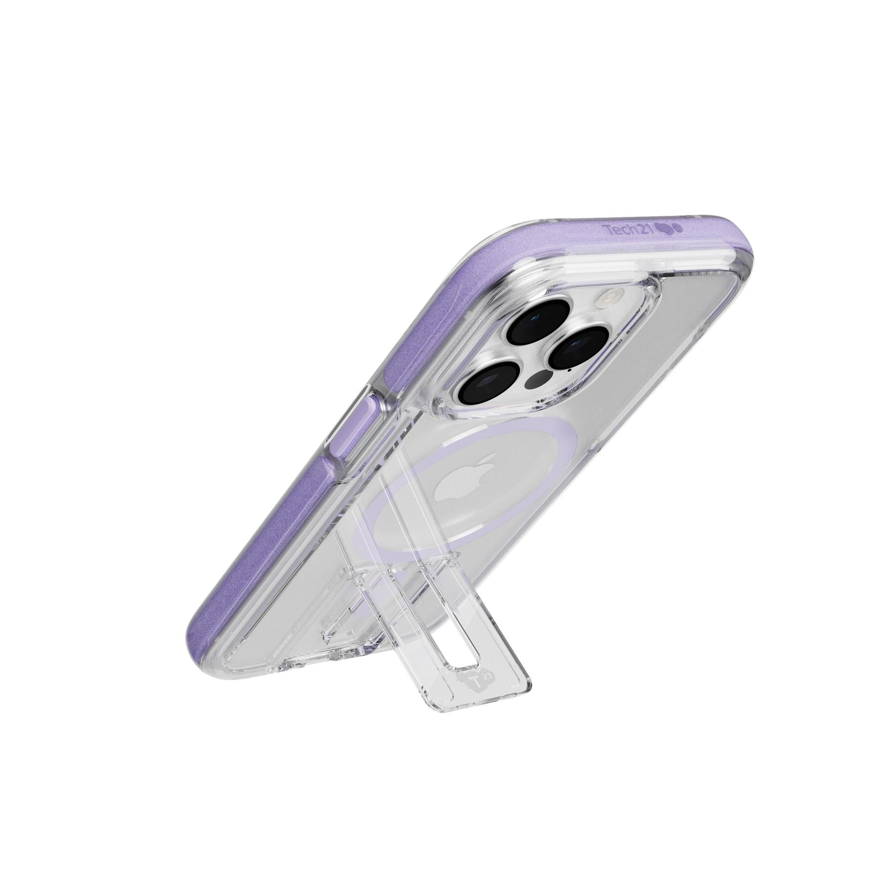 tech21-evocrystal-kick-iphone-15-pro-h-lle-lila-magsafe-stand image 8