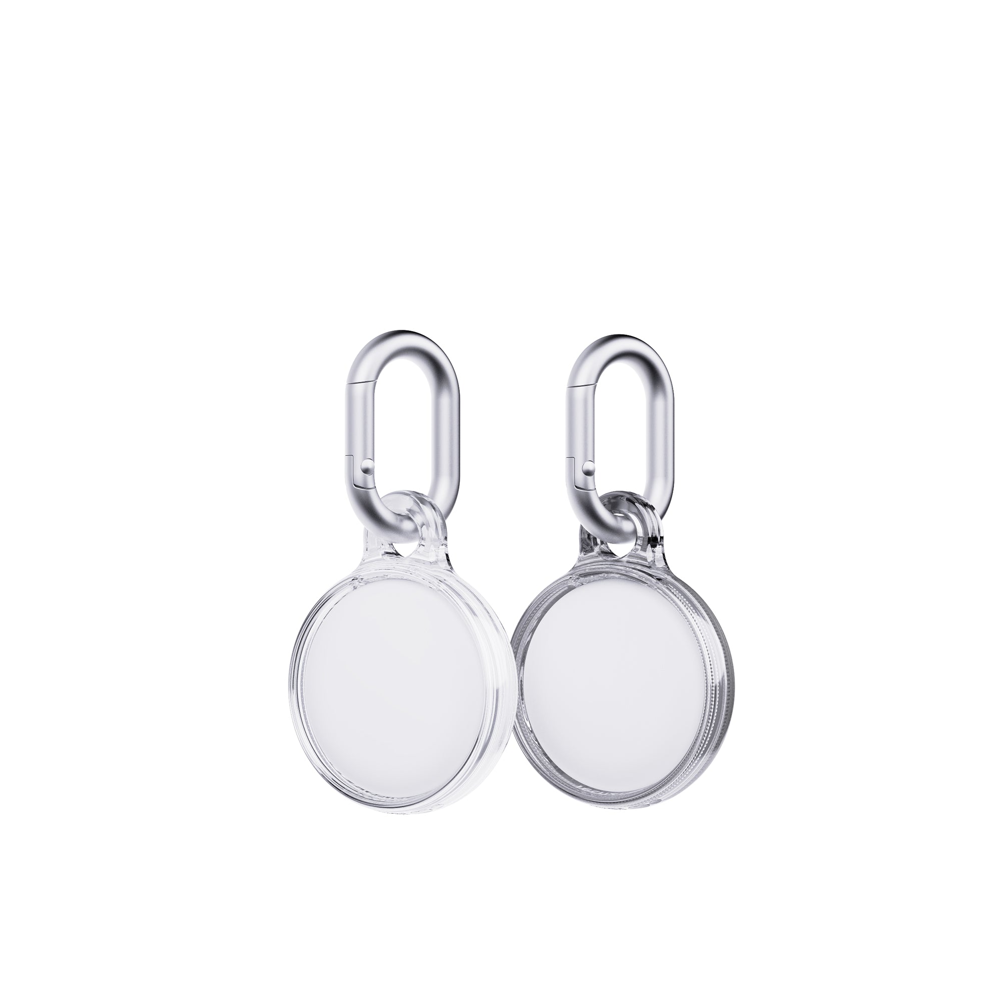 tech21-evopop-airtag-case-2er-silber-clear-kratzfest image 2