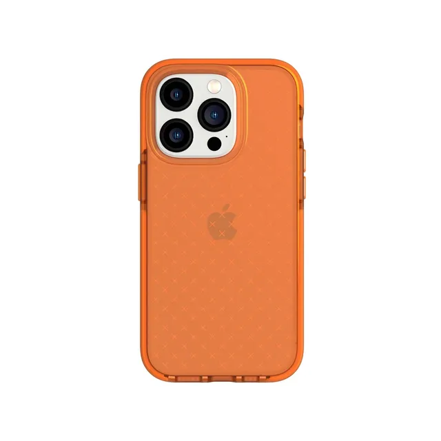 tech21-evocheck-iphone-14-pro-h-lle-fizzy-orange-flexshock image 1
