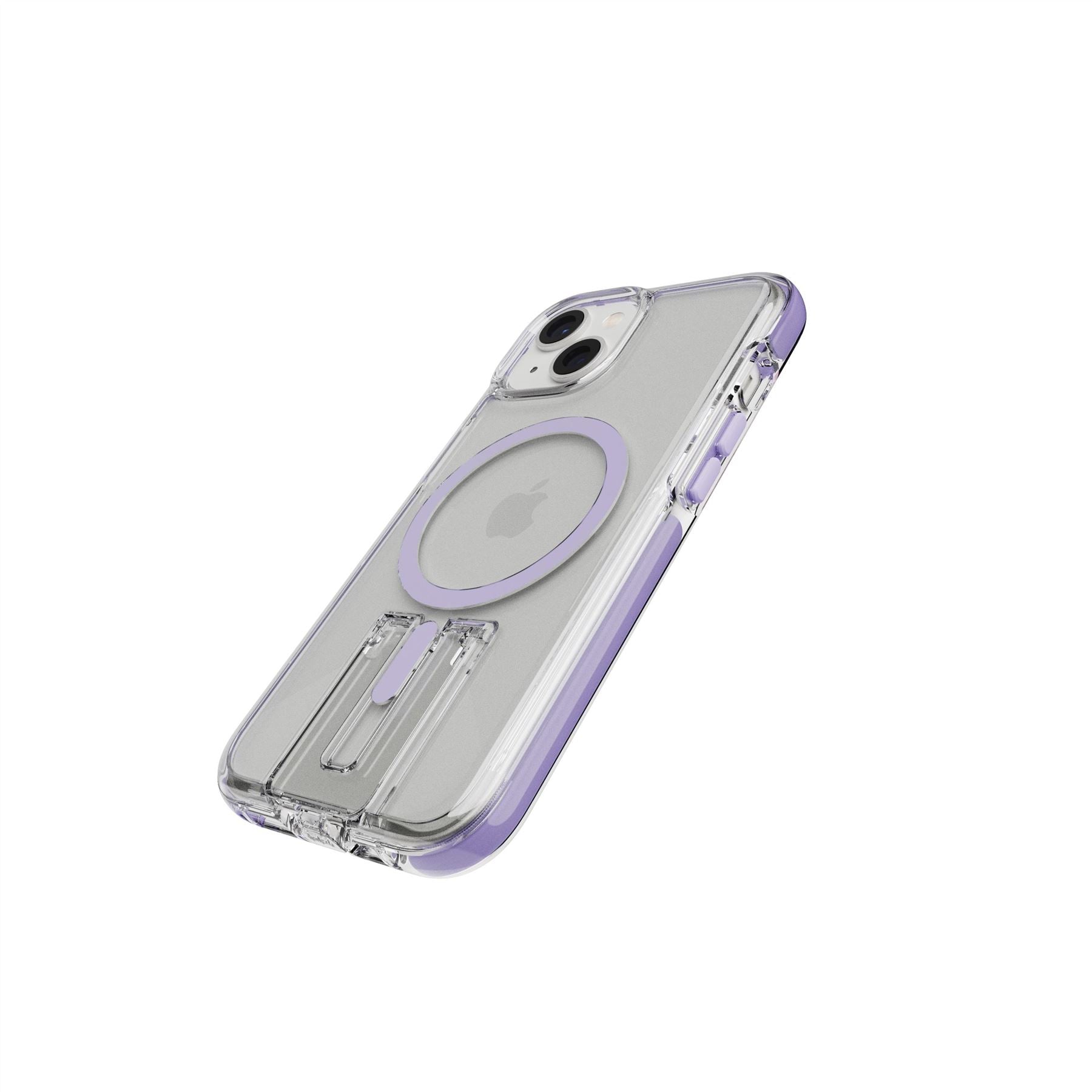 tech21-evocrystal-kick-iphone-13-14-15-h-lle-clear-lilac-magsafe image 5