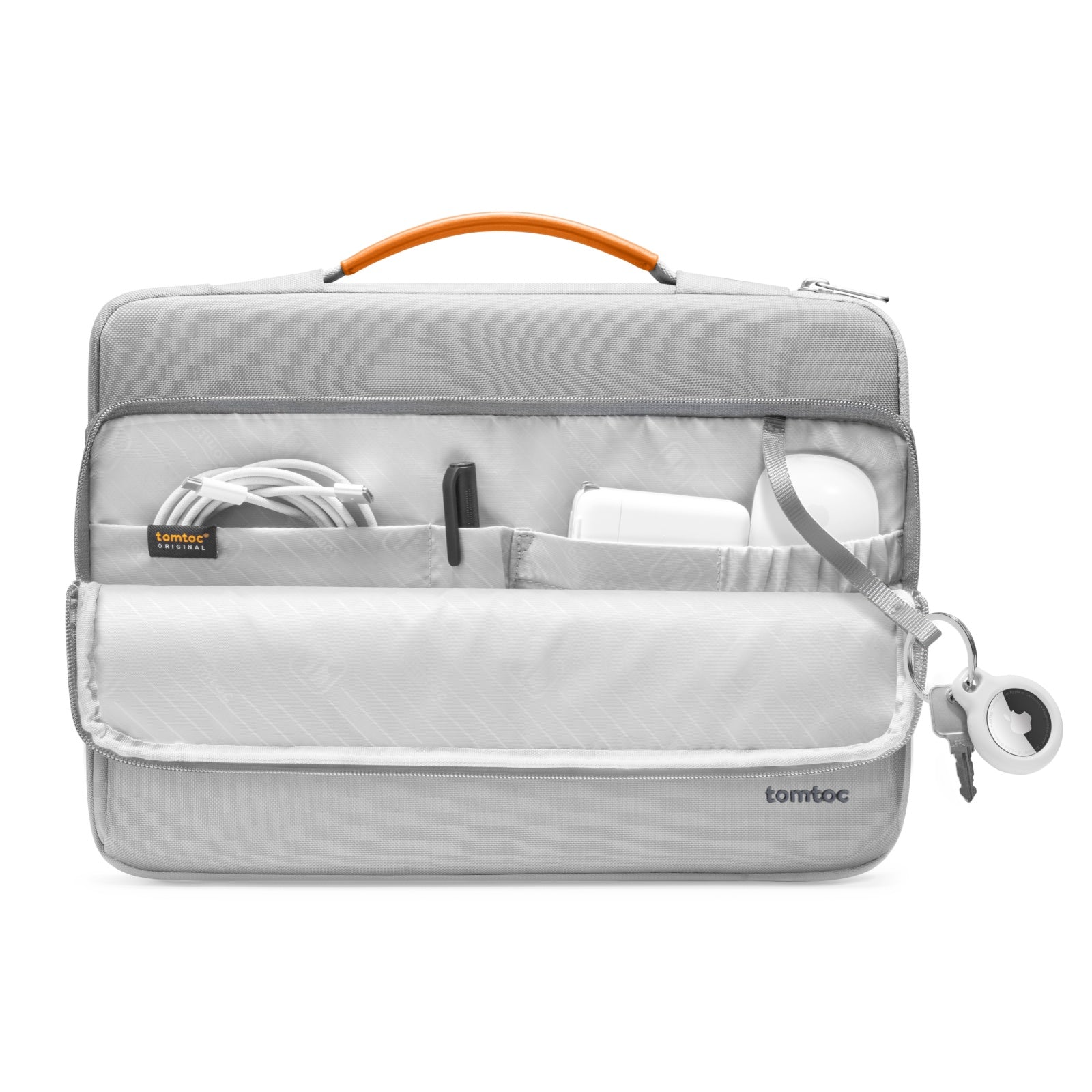 tomtoc-defender-a14-laptop-briefcase-16-zoll-grau-recycelt image 2