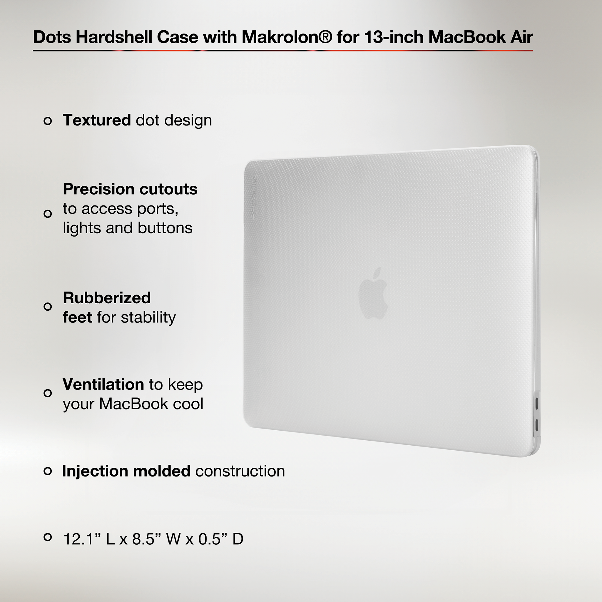 incase-dots-hardshell-macbook-air-13-h-lle-clear image 3