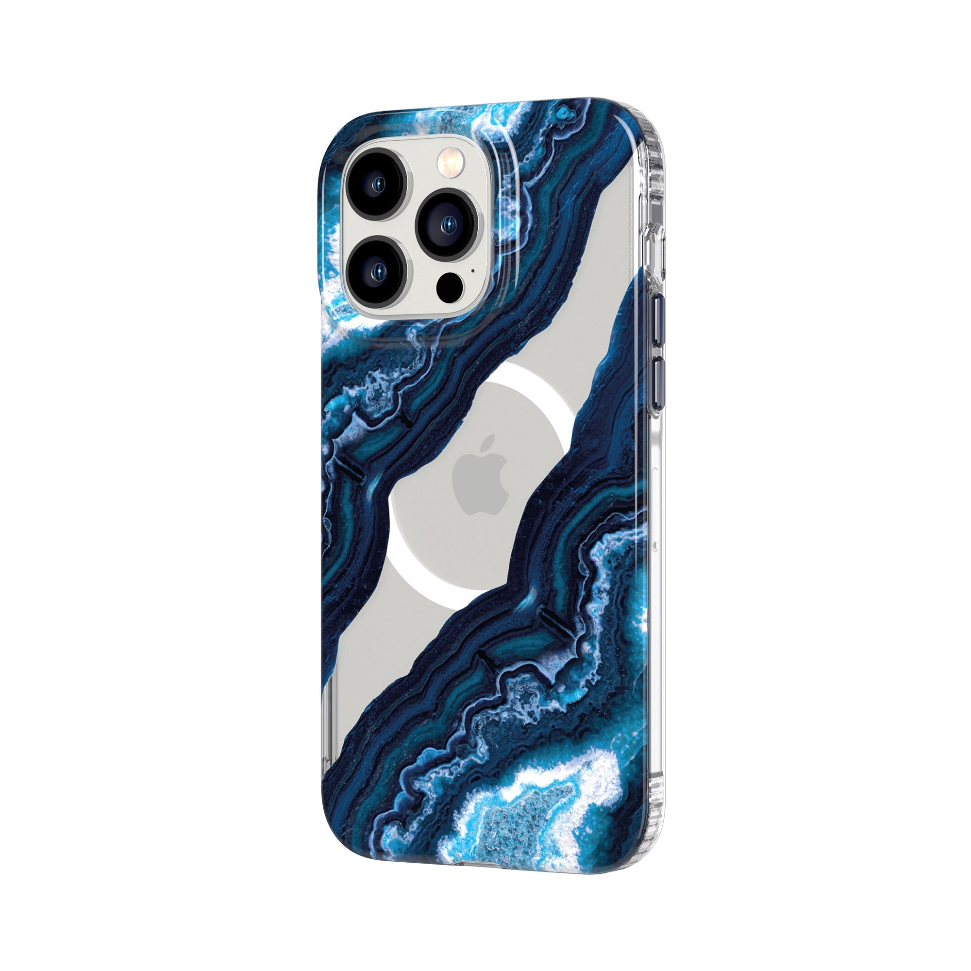 tech21-evoart-iphone-14-pro-max-h-lle-clear-midnight-quartz-muster image 5