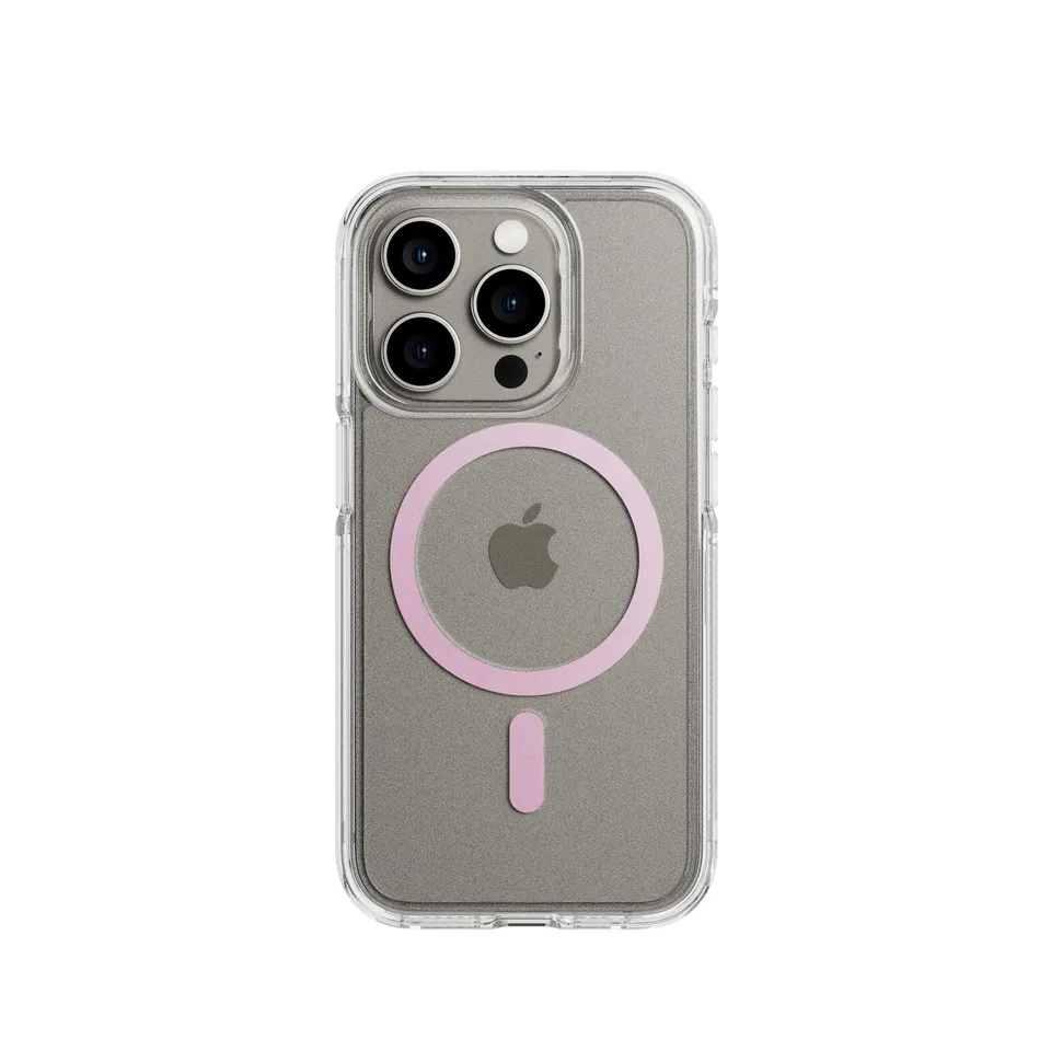 tech21-flexquartz-iphone-15-pro-handyh-lle-pink-magsafe image 1