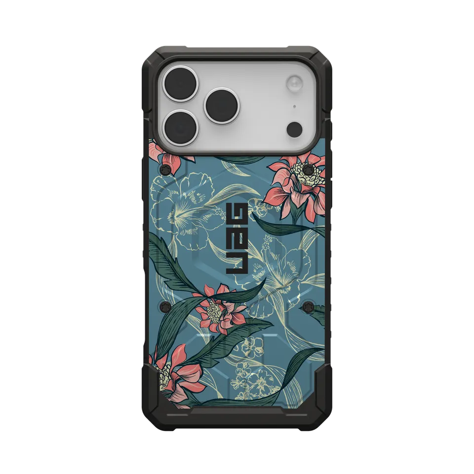 uag-pathfinder-iphone-17-pro-max-magsafe-h-lle-makapuu-floral image 1