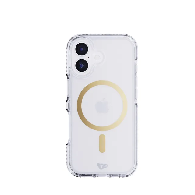 tech21-evocrystal-iphone-17-handyh-lle-metallic-gold-magsafe-klar image 1