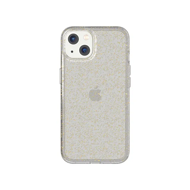 tech21-evosparkle-iphone-13-handyh-lle-gold-glitzer-3-6m-schutz image 1