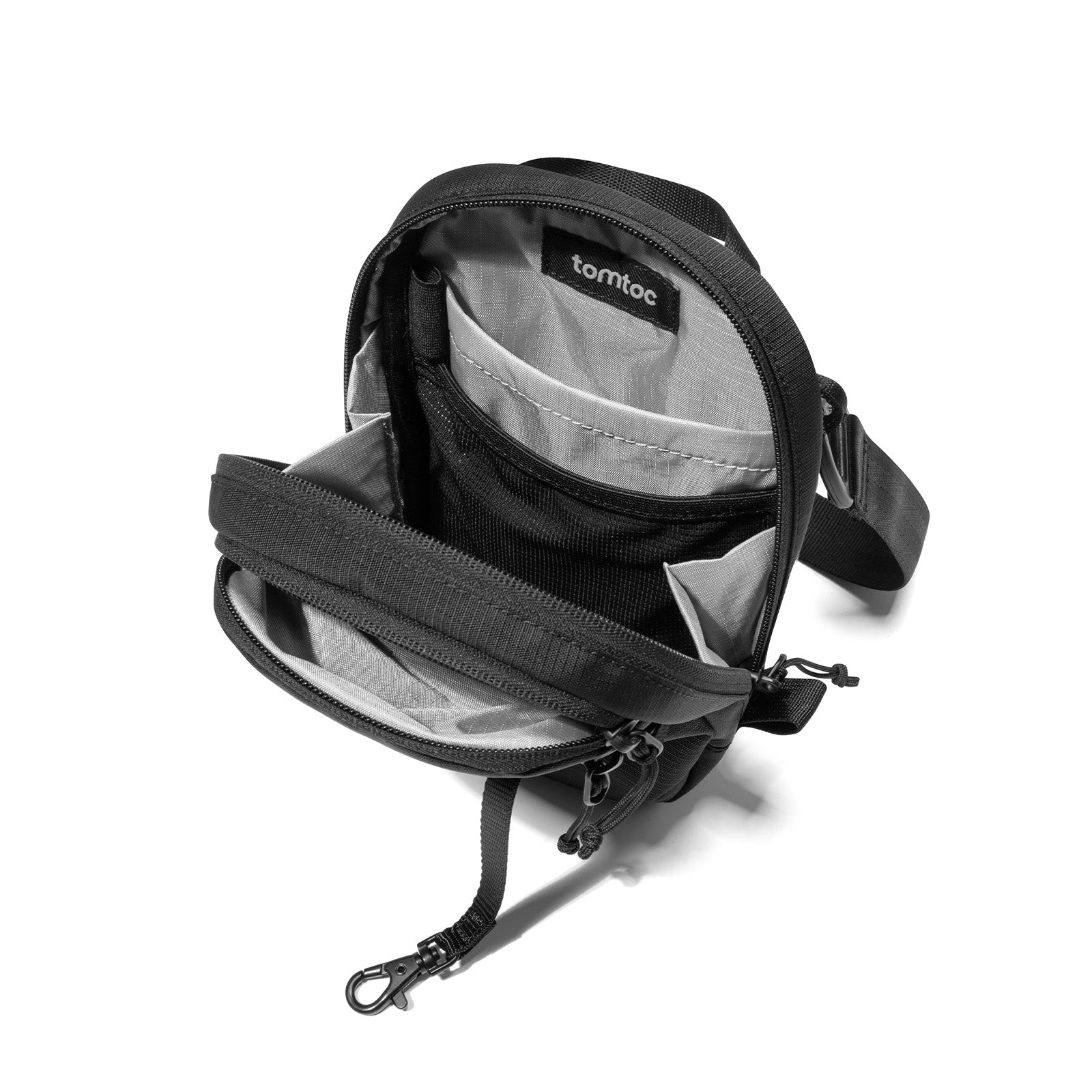 tomtoc-aviator-t37-crossbody-tasche-schwarz-1-3l-rfid image 3