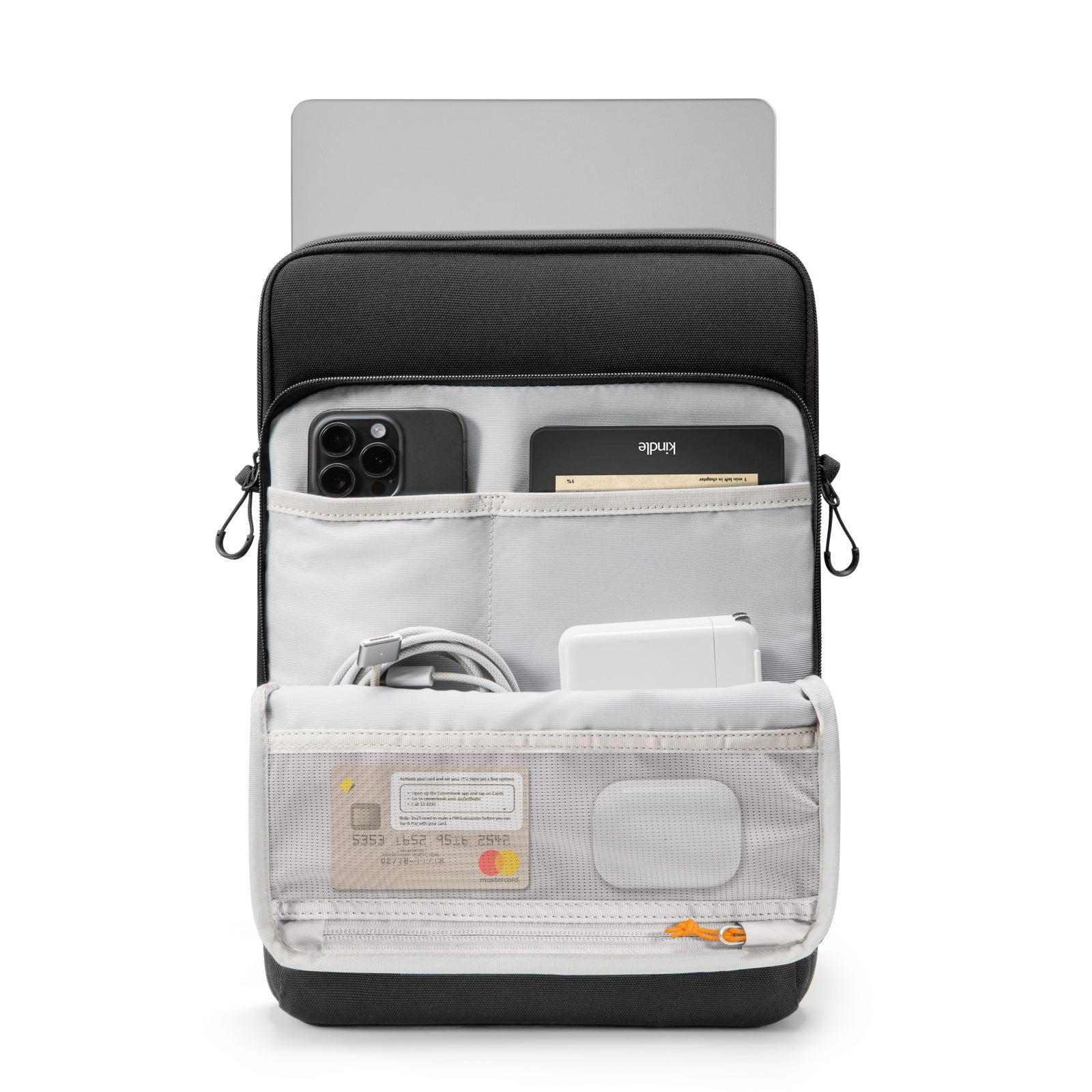 tomtoc-defenderace-a03-laptop-schultertasche-14-zoll-schwarz image 2