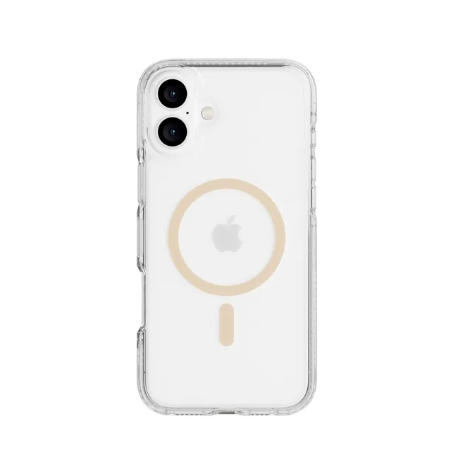 tech21-flexquartz-iphone-16-plus-h-lle-gold-magsafe-klar image 1