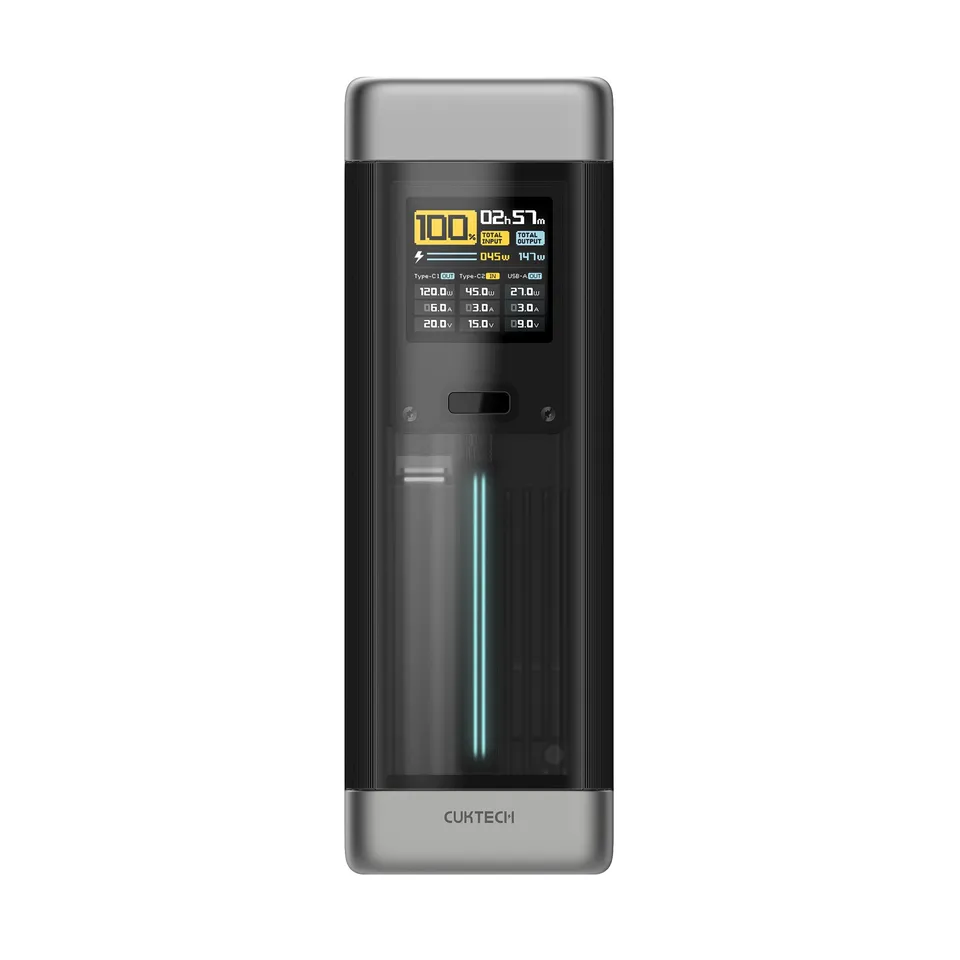 cuktech-20-powerbank-25000mah-210w-display image 1