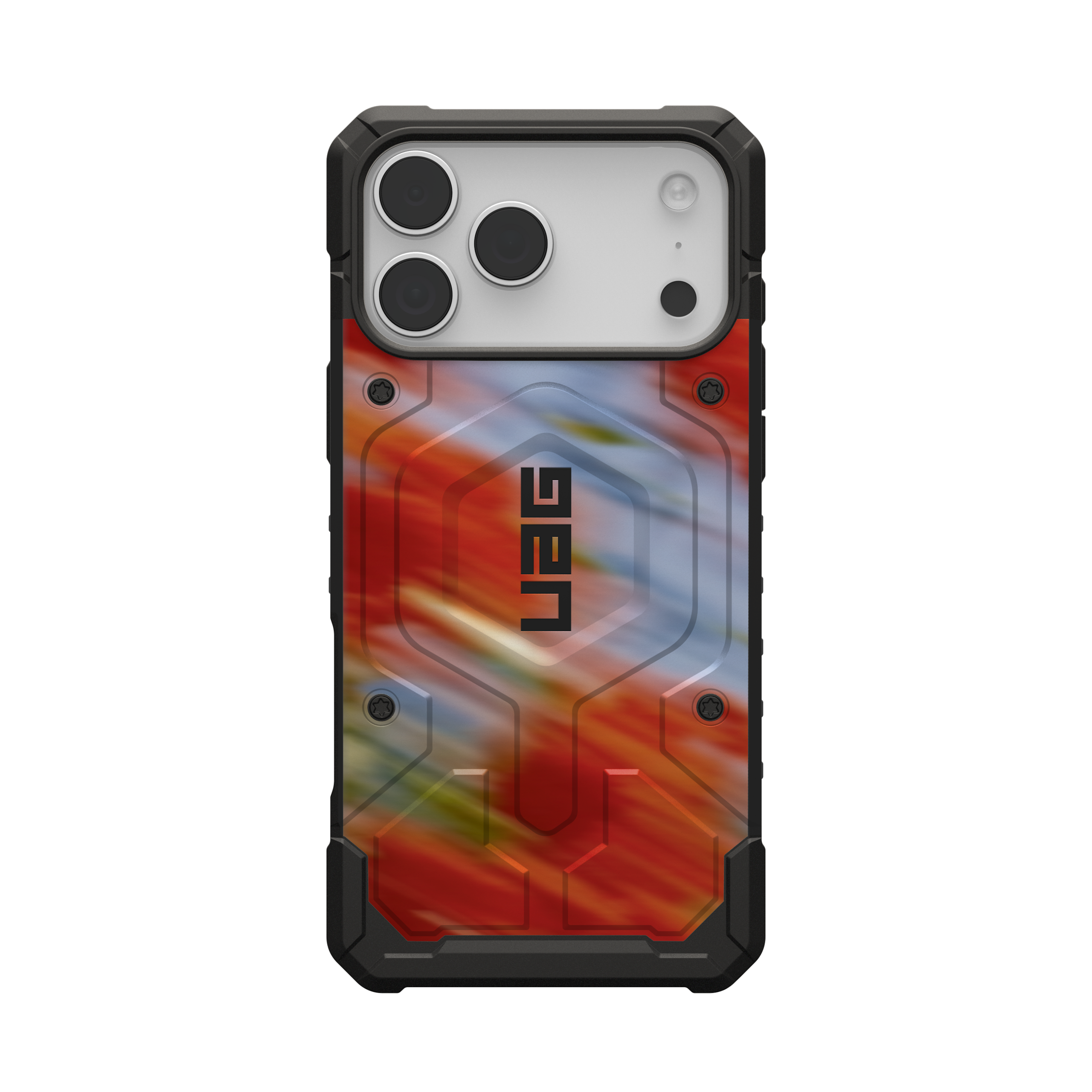 uag-pathfinder-iphone-17-pro-max-h-lle-blurry-floral-magsafe image 1
