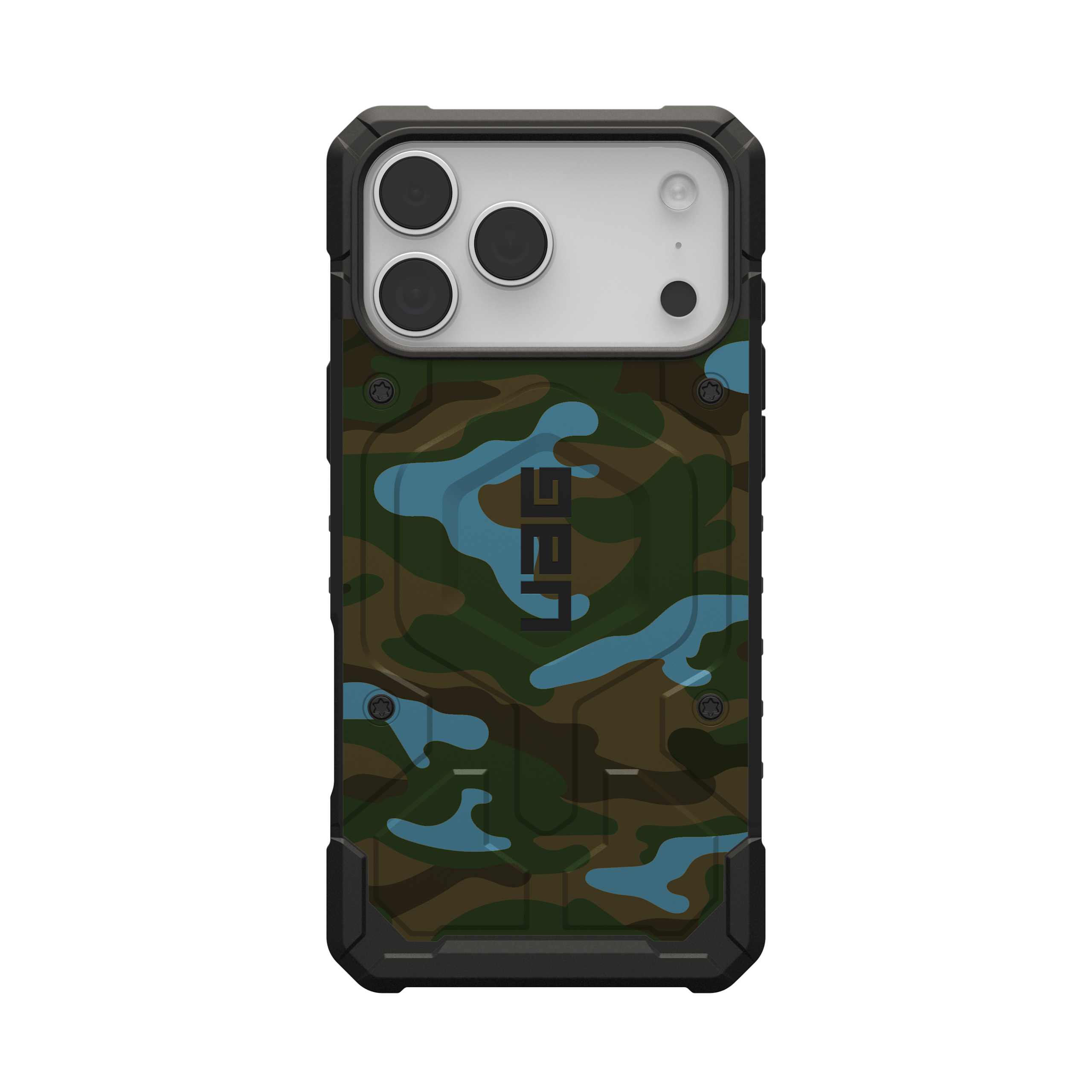 uag-pathfinder-iphone-17-pro-max-h-lle-magsafe-camouflage-blau image 1