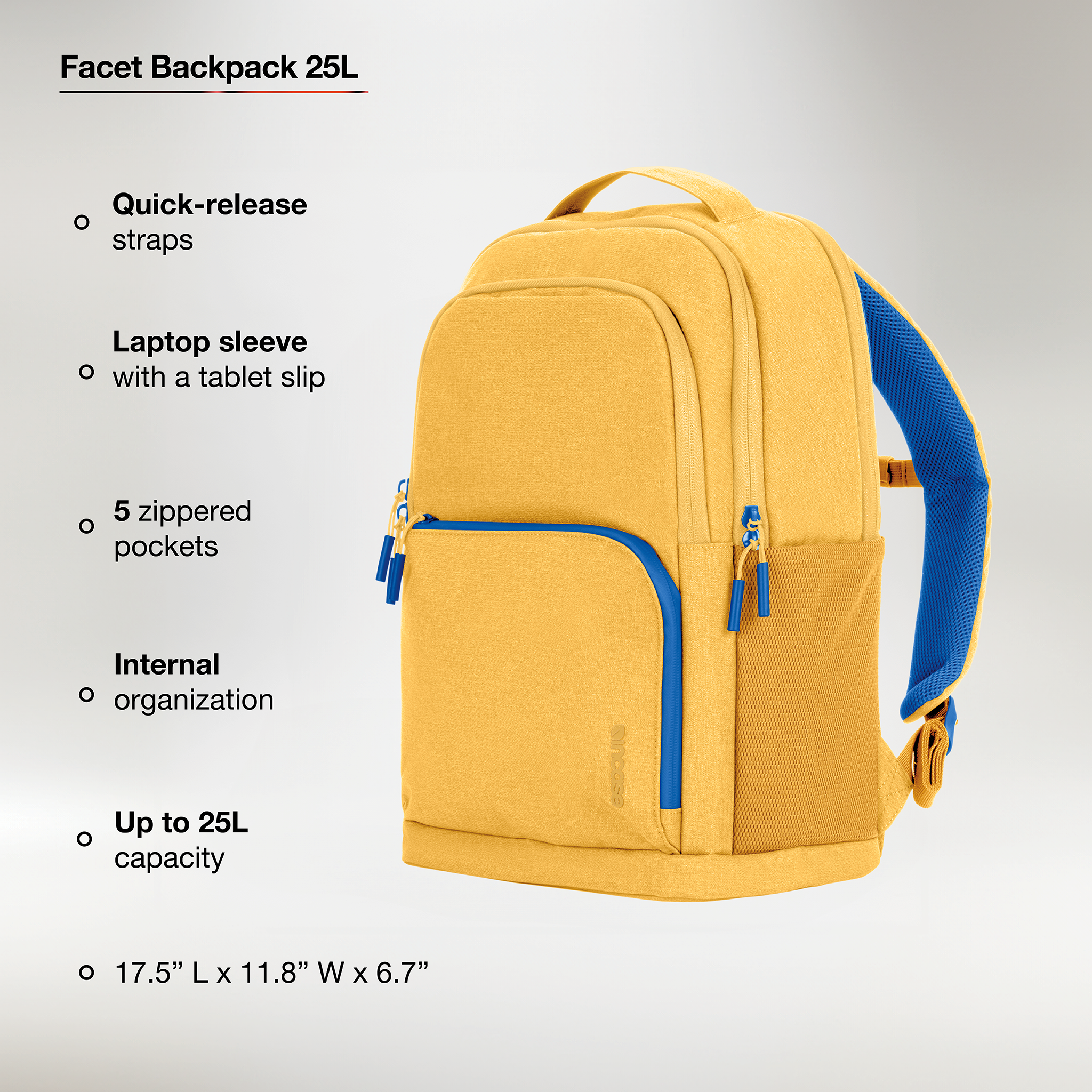 incase-facet-backpack-25l-rucksack-schwarz-laptopfach image 2