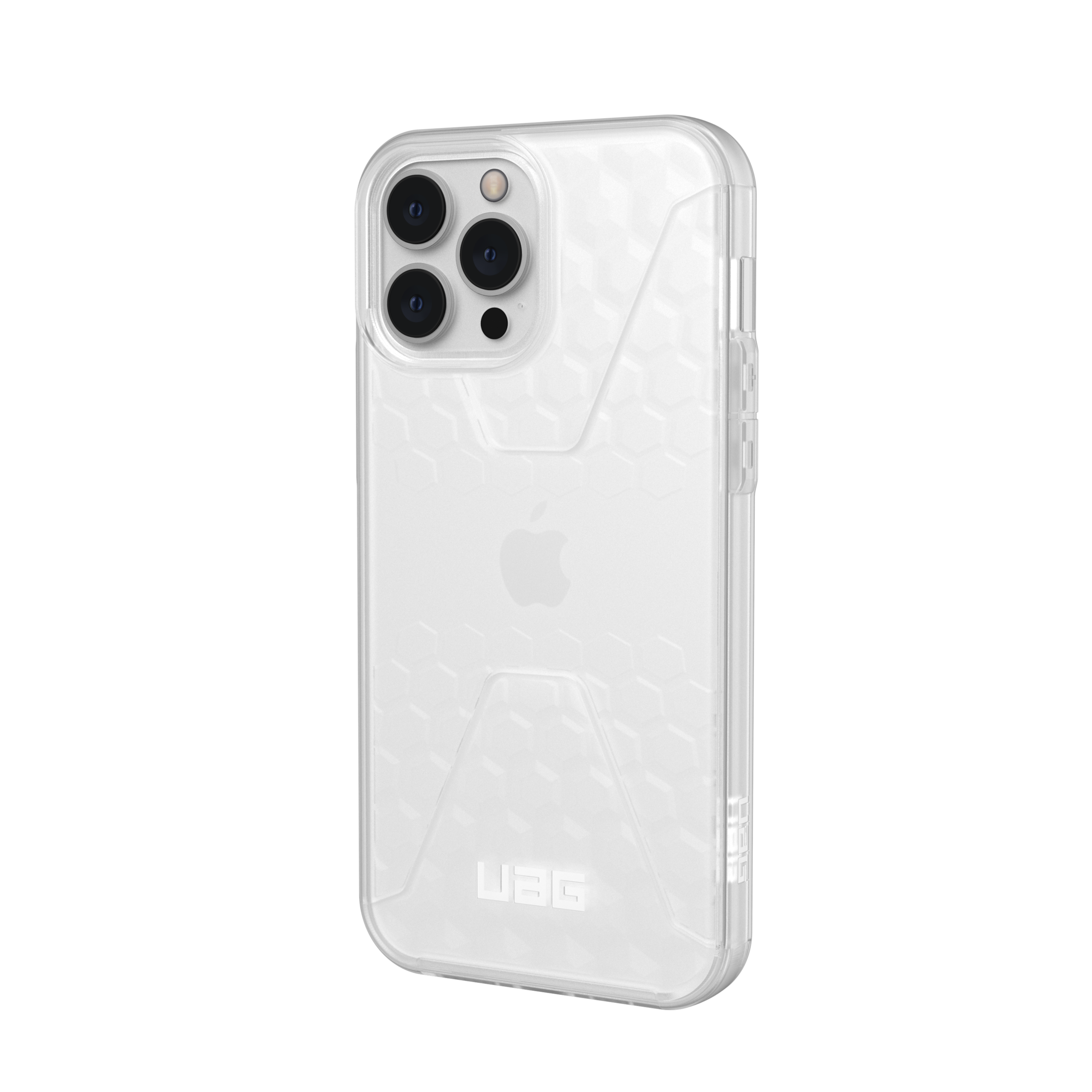 uag-civilian-iphone-13-pro-max-h-lle-frosted-ice-transparent image 2