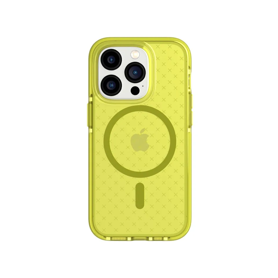 tech21-evocheck-iphone-14-pro-handyh-lle-magsafe-gelb-16ft-schutz image 1