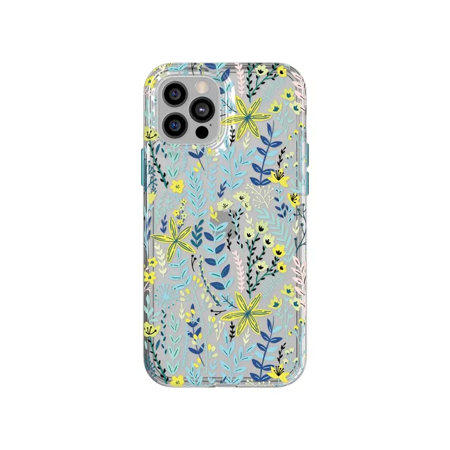 tech21-evoart-iphone-12-12-pro-h-lle-pale-blue-blumen image 1