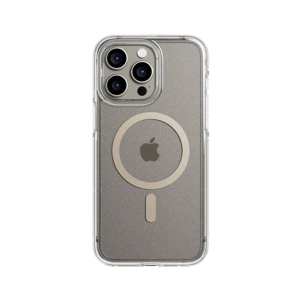 tech21-flexquartz-iphone-15-pro-max-h-lle-gold-klar image 1