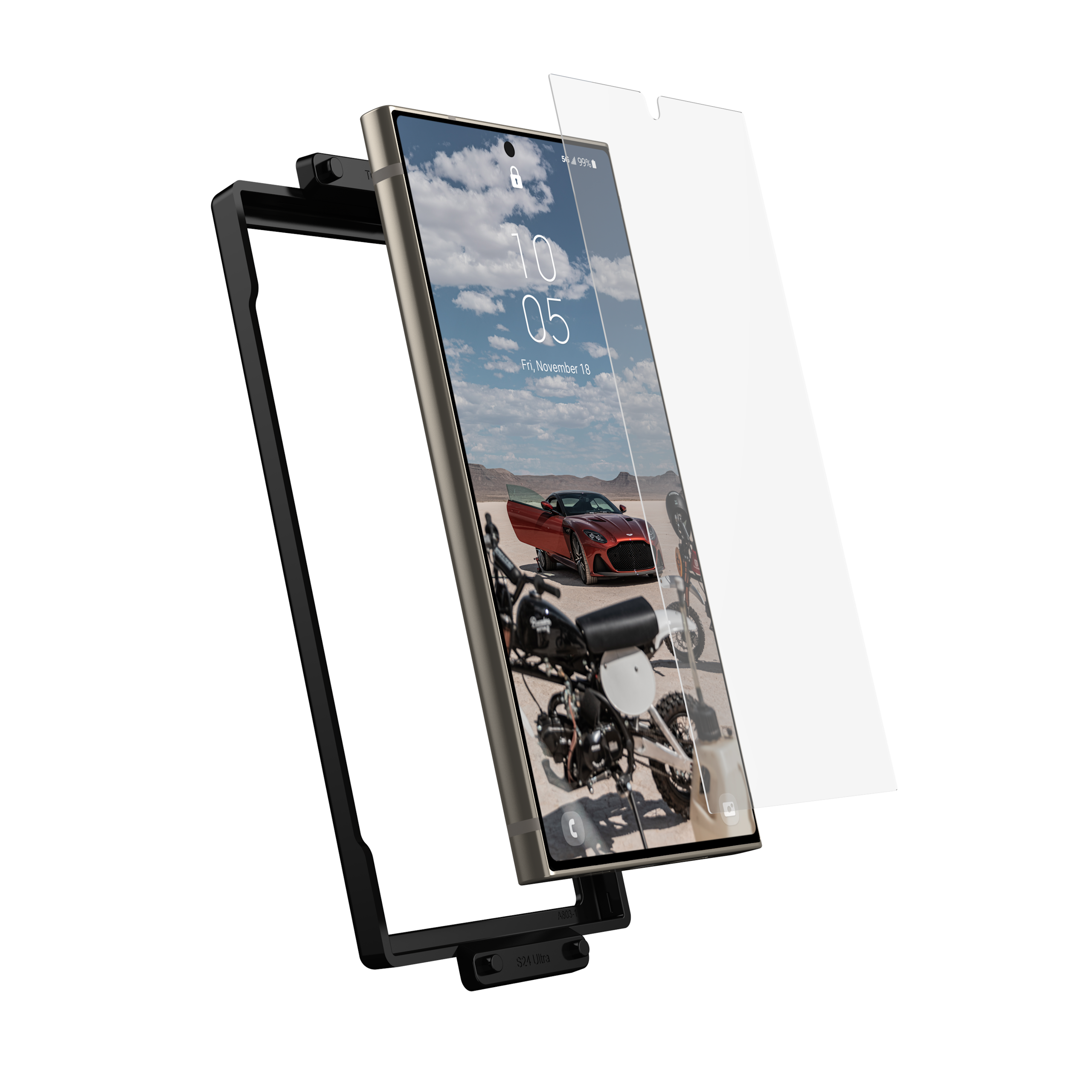uag-standard-issue-flex-shield-plus-s24-ultra-schutzfolie image 2