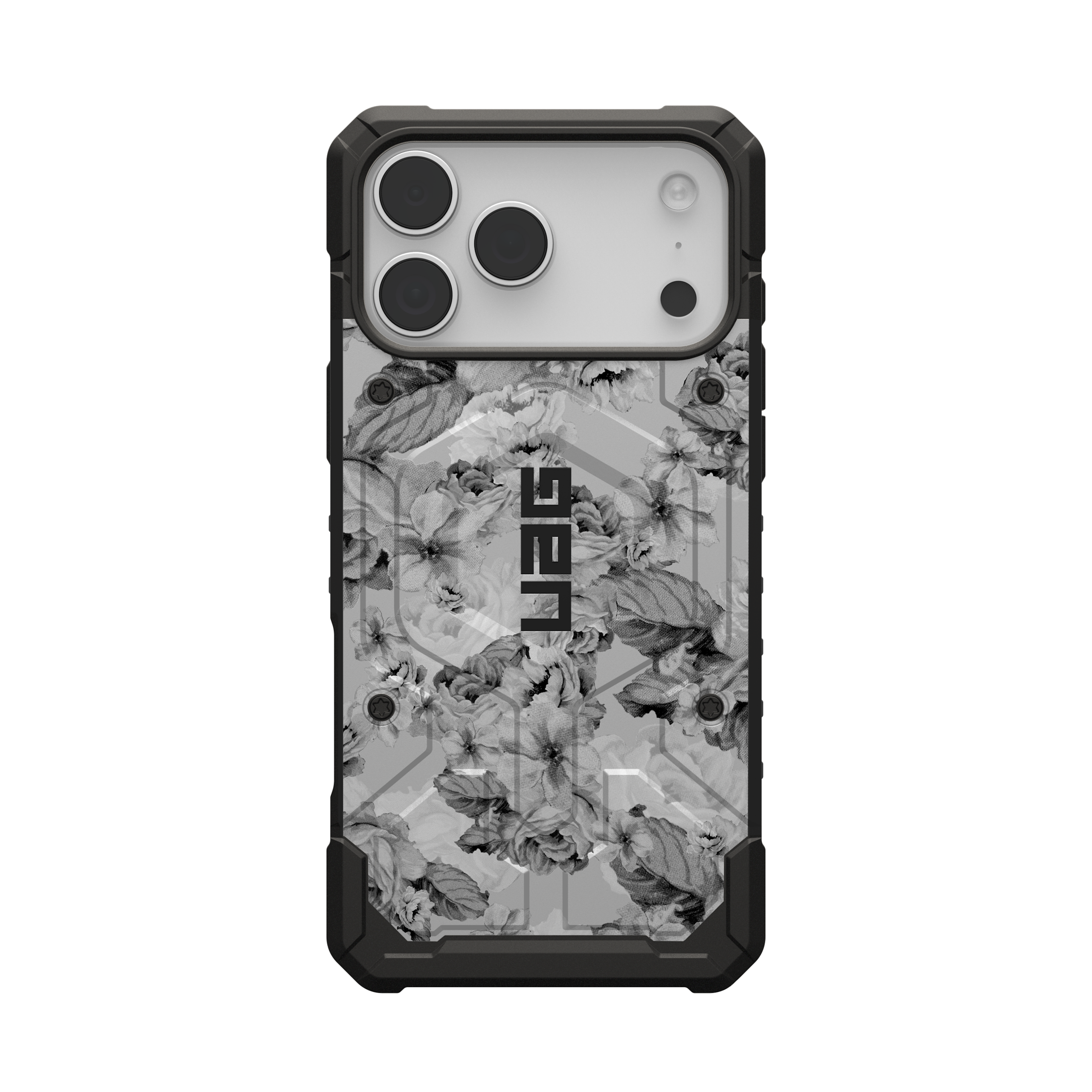 uag-pathfinder-iphone-17-pro-max-h-lle-magsafe-floral-grey-2 image 1