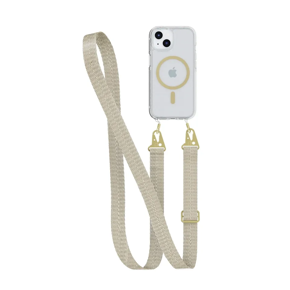 tech21-flexquartz-iphone-13-17e-h-lle-clear-gold-mit-band image 1