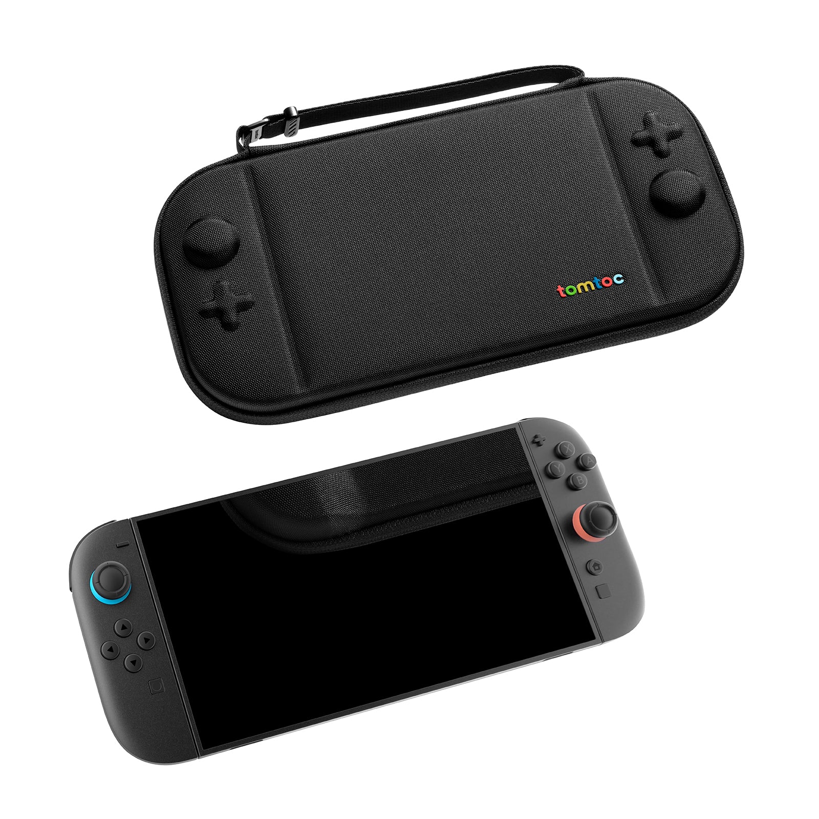 tomtoc-fancycase-g05-switch-2-slim-case-schwarz-12-spiele image 8