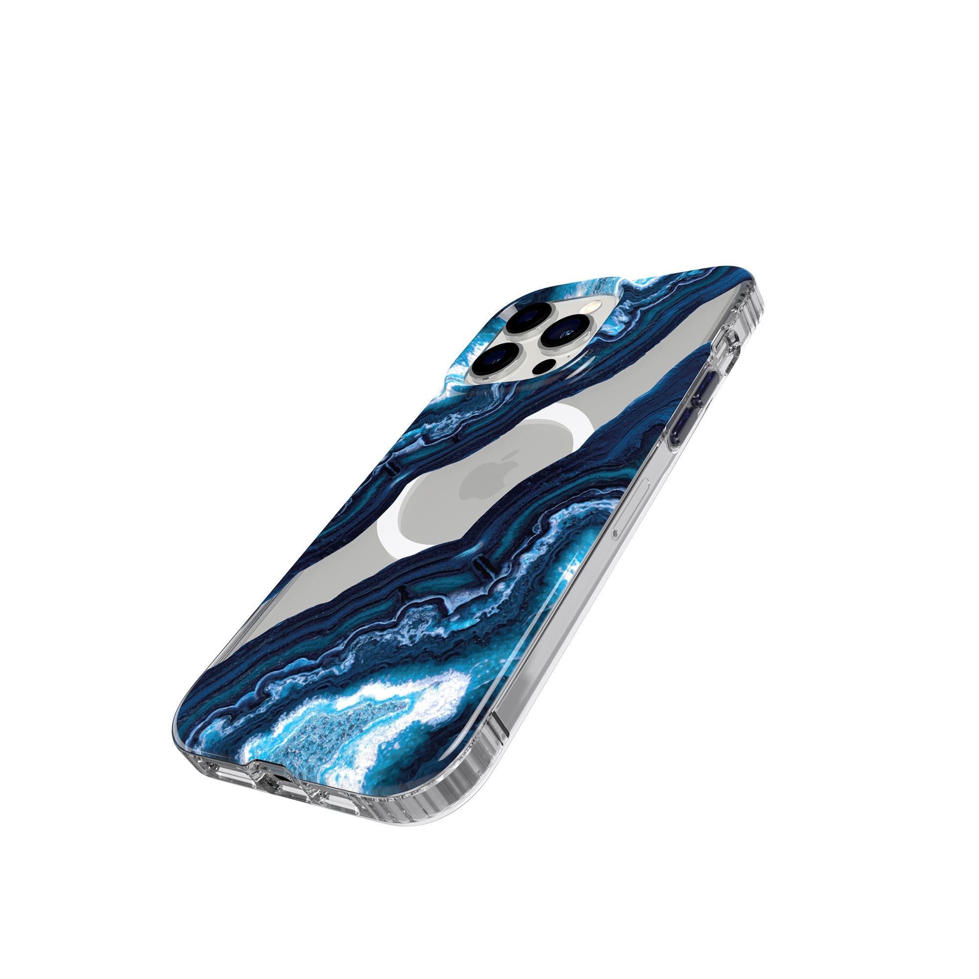 tech21-evoart-iphone-14-pro-max-h-lle-clear-midnight-quartz-muster image 3