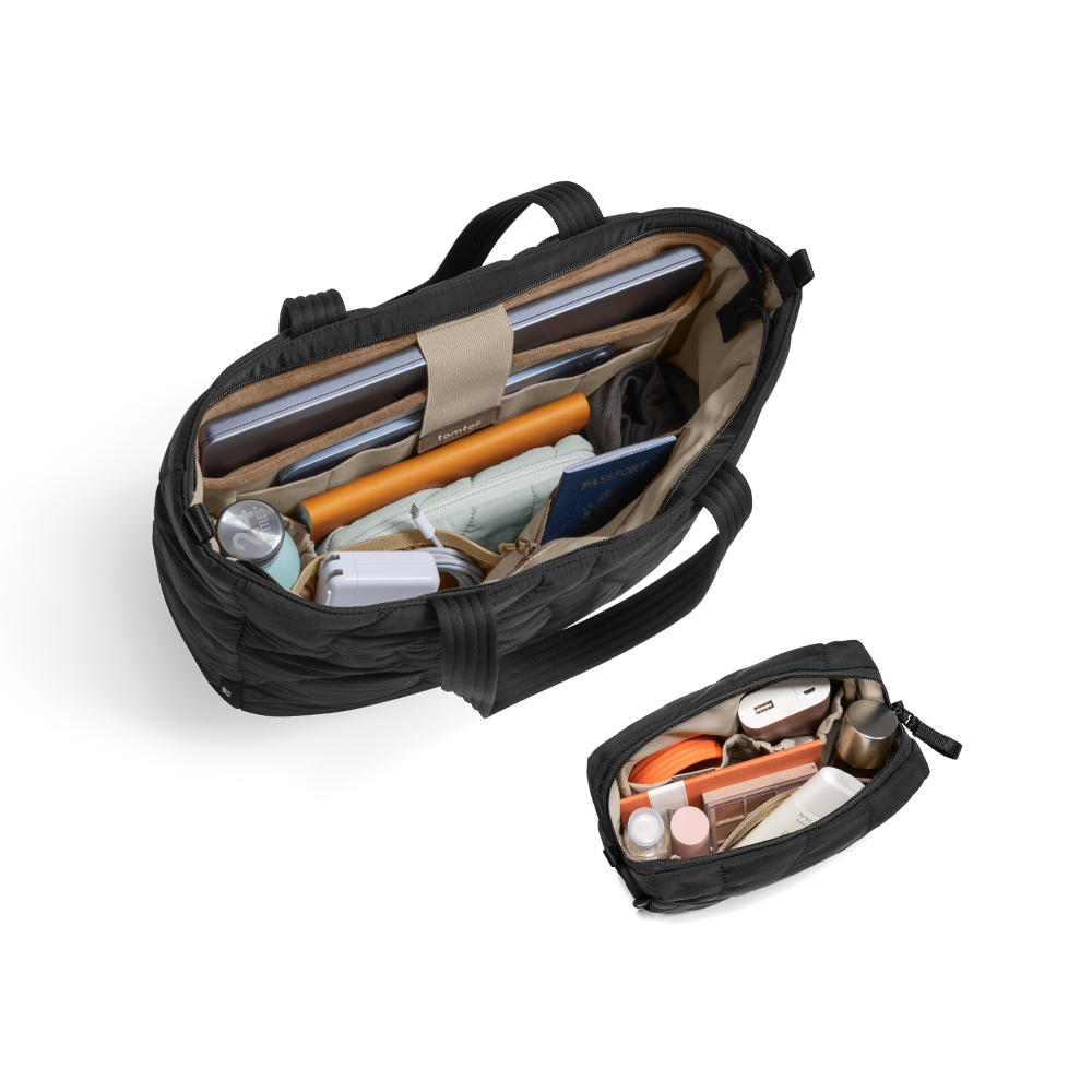 tomtoc-terra-carry-duo-laptop-tasche-set-schwarz-recycelt image 2