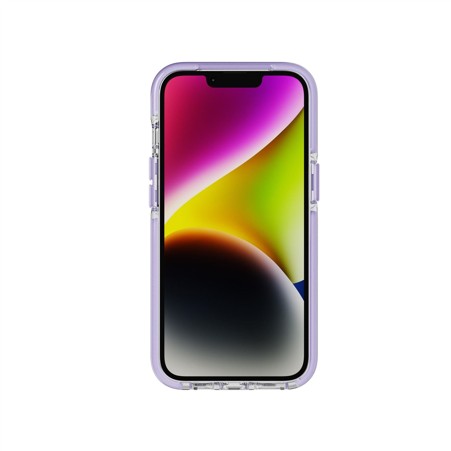 tech21-evocrystal-kick-iphone-13-14-15-h-lle-clear-lilac-magsafe image 2