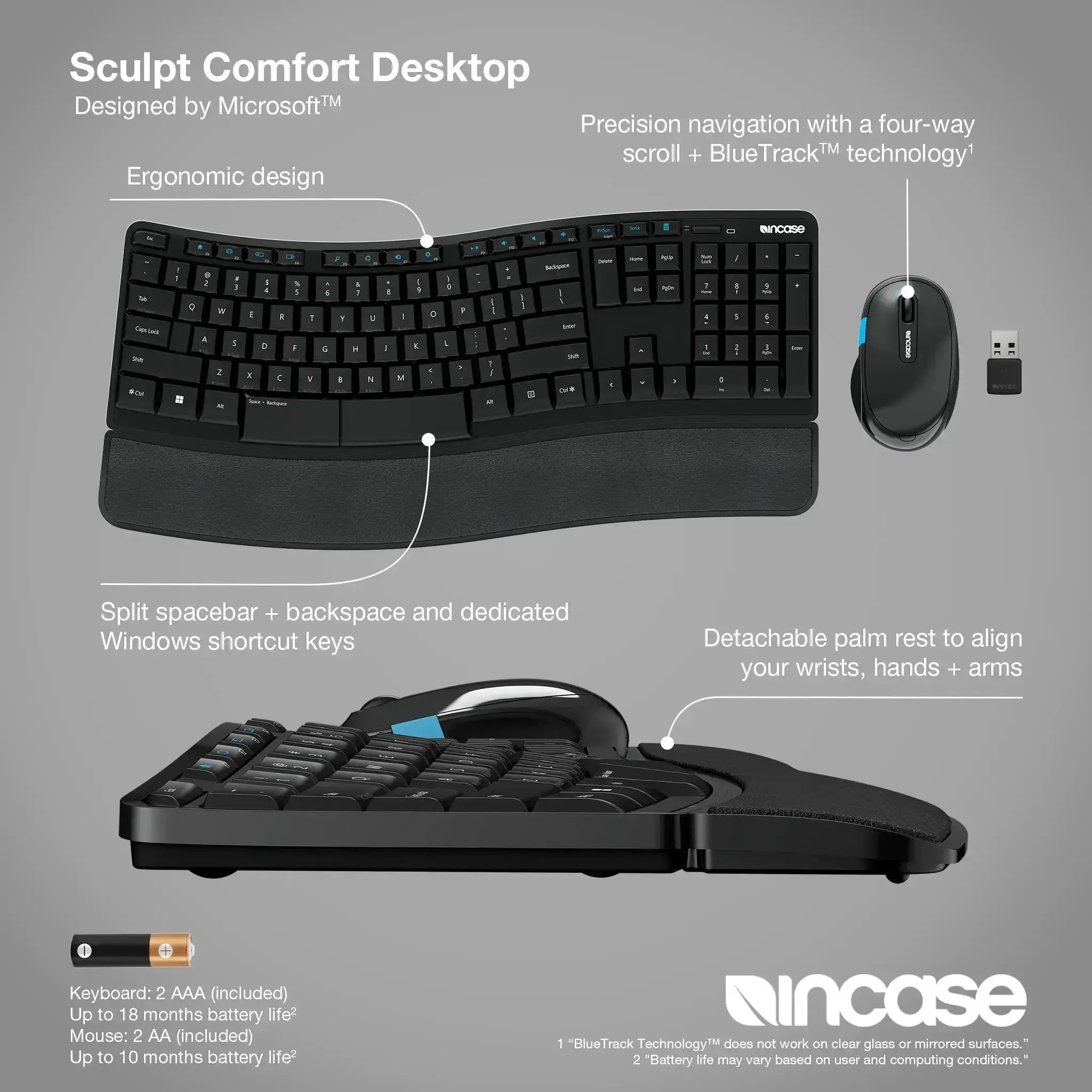 incase-sculpt-comfort-desktop-tastatur-maus-set-schwarz-englisch image 3