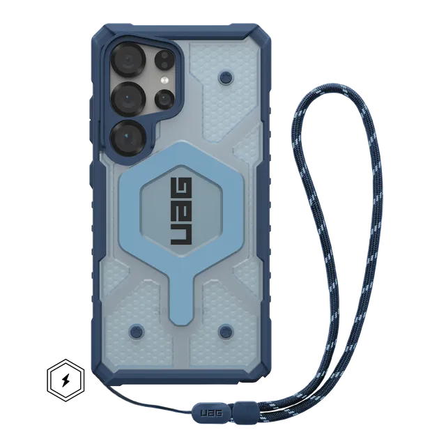 uag-pathfinder-clear-galaxy-s25-ultra-h-lle-blues-lanyard image 1