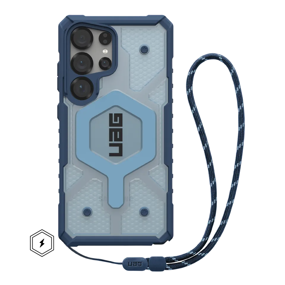 uag-pathfinder-clear-galaxy-s25-ultra-h-lle-blues-lanyard image 1
