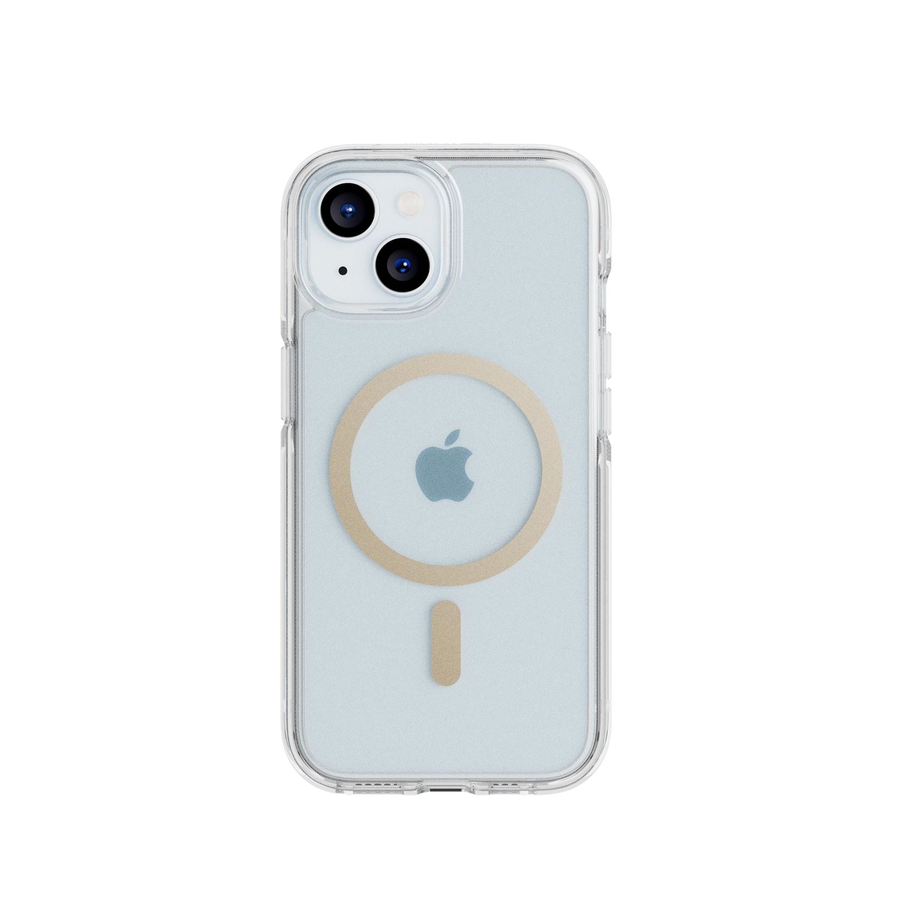 tech21-flexquartz-iphone-15-14-13-h-lle-clear-gold-magsafe image 1