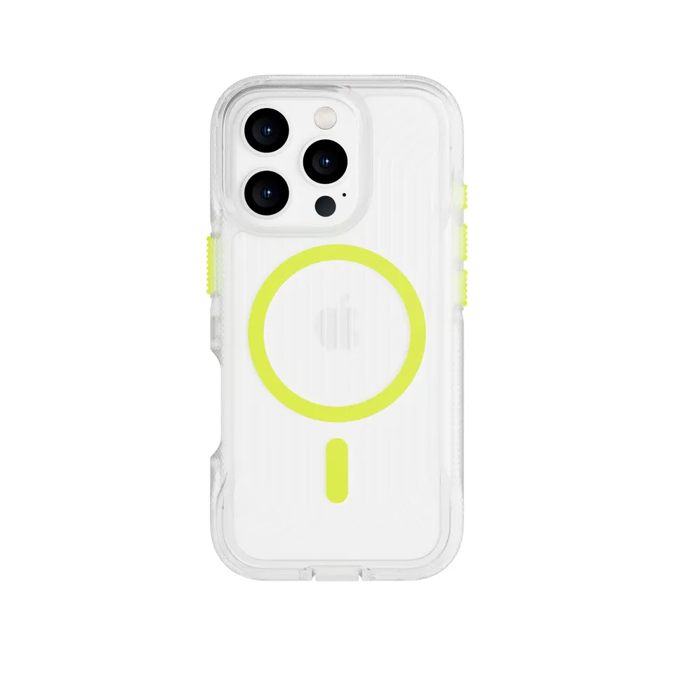 tech21-flexpro-iphone-16-pro-magsafe-h-lle-neon-green-glow image 1