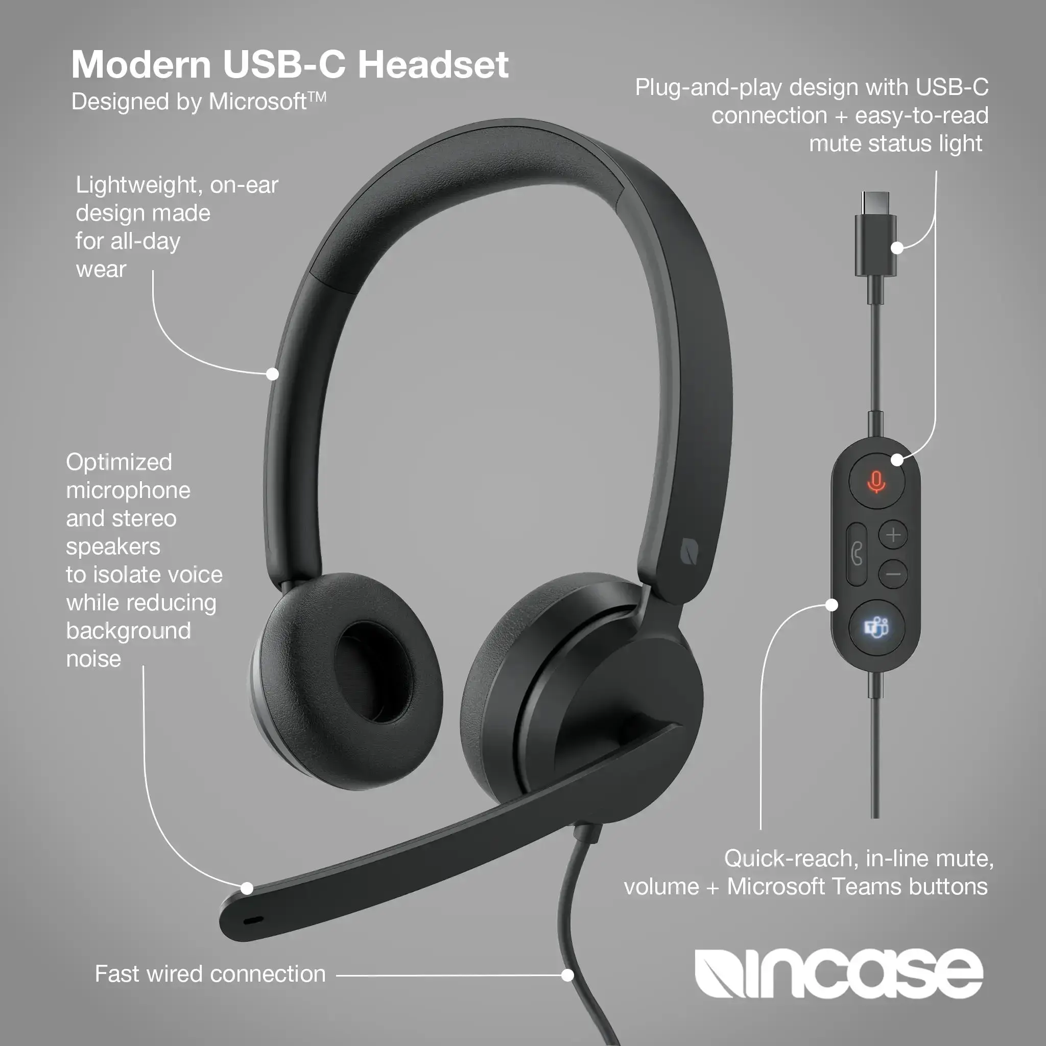 incase-modern-usb-c-headset-on-ear-schwarz-kabel image 3