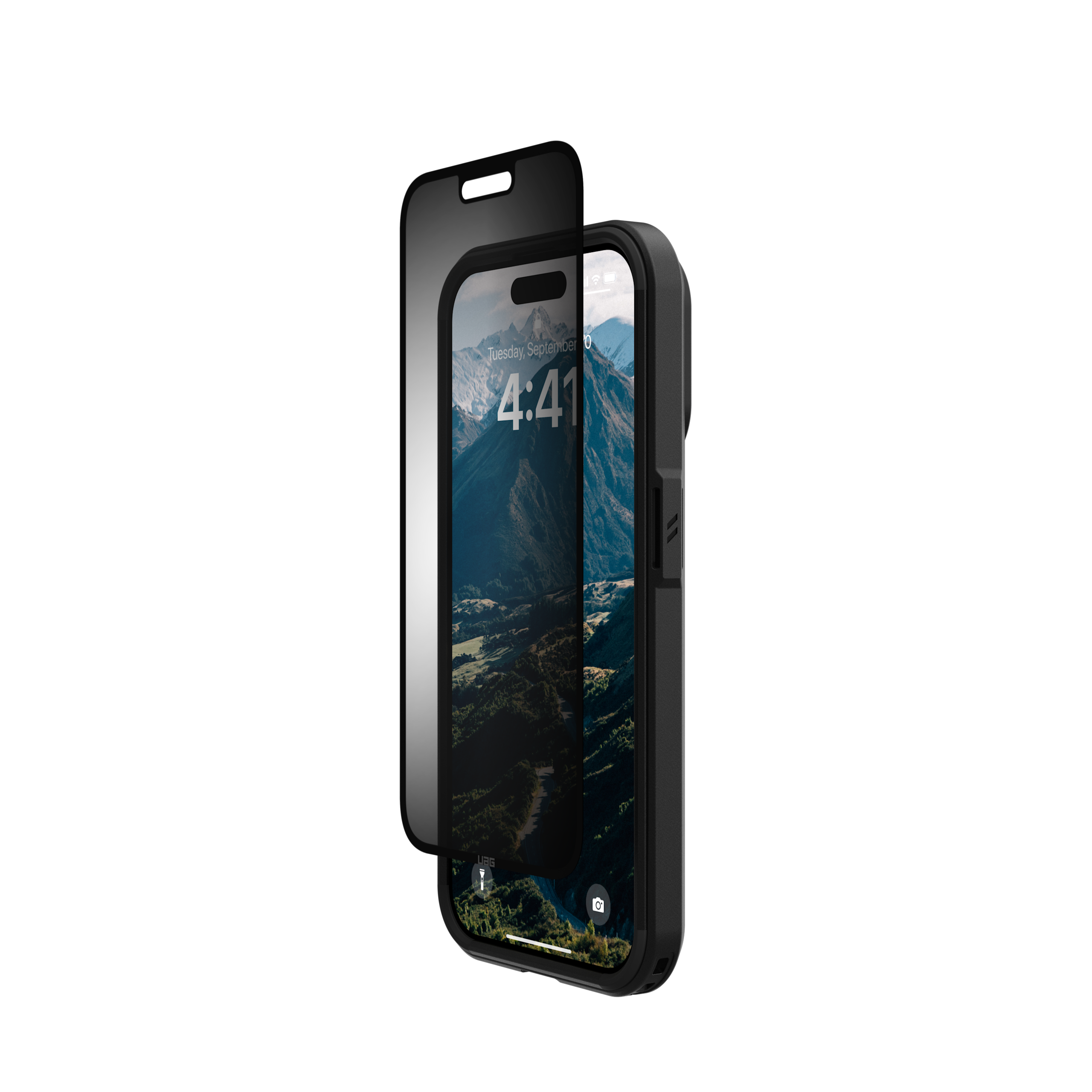uag-standard-issue-iphone-15-pro-blickschutzfolie-abnehmbar image 5