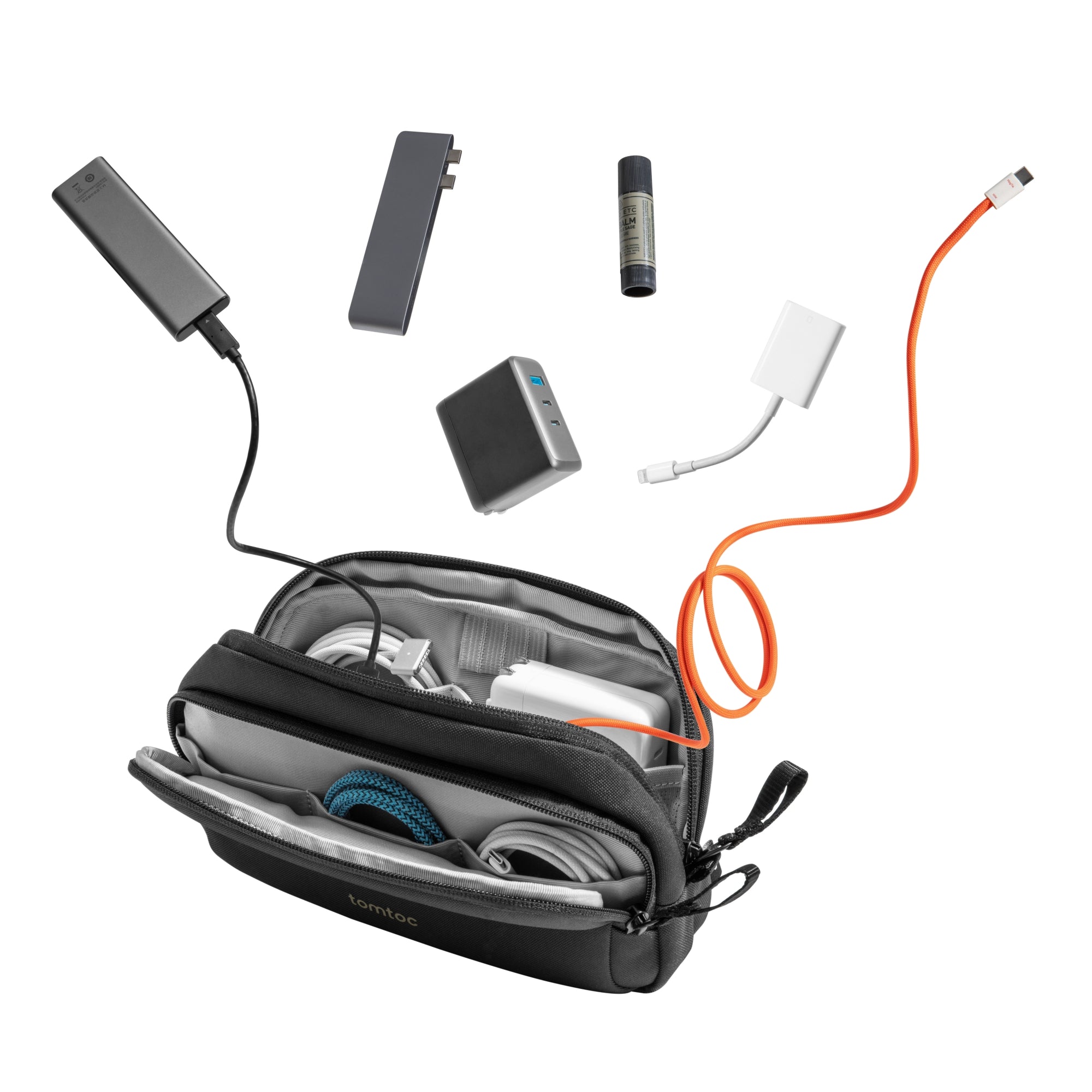 tomtoc-light-t12-zubeh-rtasche-1-8l-schwarz-recycelt image 2