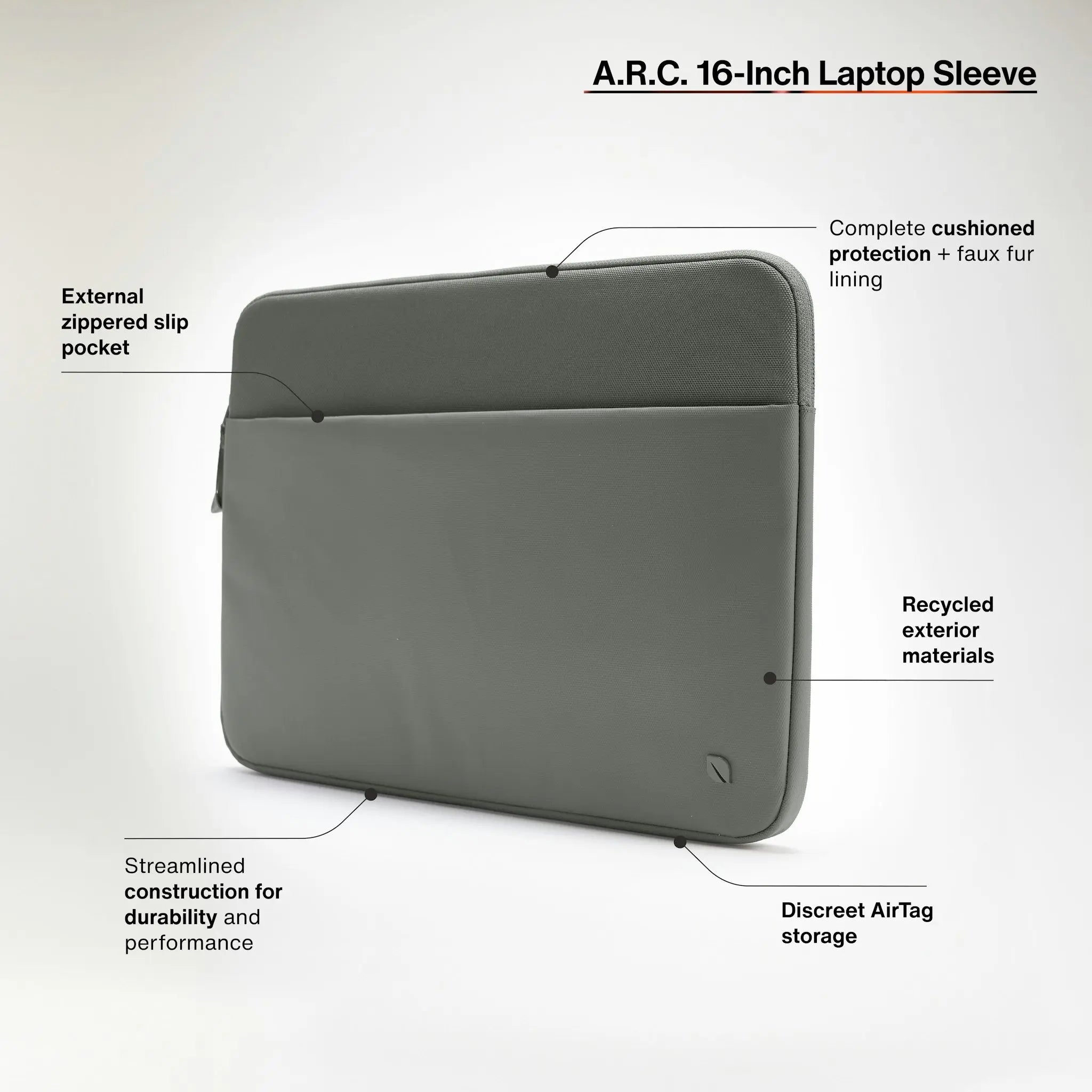 incase-a-r-c-sleeve-16-zoll-laptop-h-lle-schwarz-recycled image 4