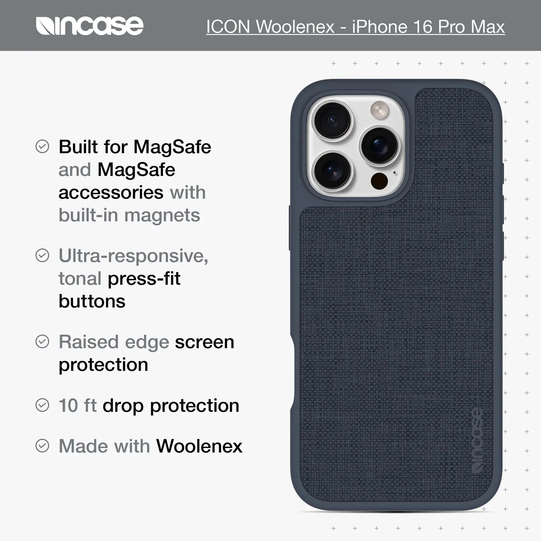incase-icon-magsafe-h-lle-iphone-16-pro-max-asphalt-woolenex image 3