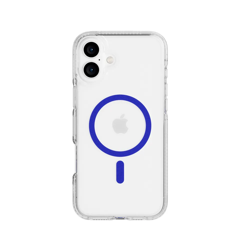 tech21-flexquartz-iphone-16-plus-h-lle-blau-klar-magsafe image 1