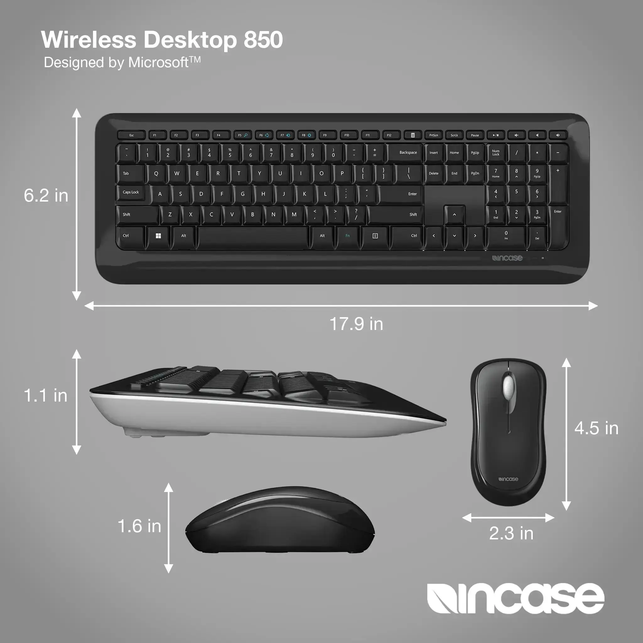 incase-designed-by-microsoft-wireless-desktop-850-tastatur-set-schwarz image 4