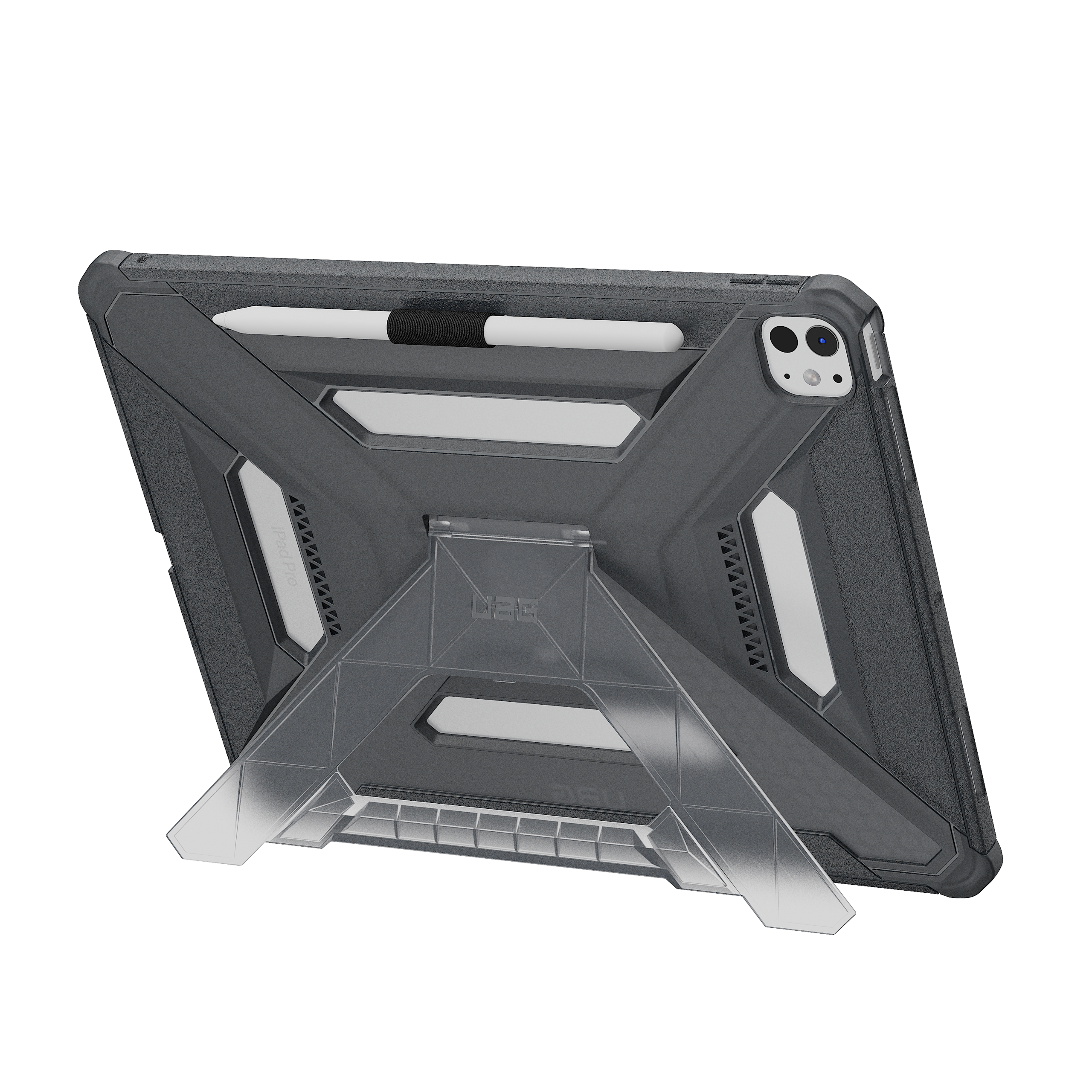 uag-scout-plus-ipad-pro-13-h-lle-mit-st-nder-schwarz-sto-fest image 2